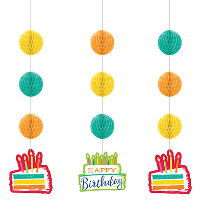 36 pc Bulk Festive Cake Hanging Cutouts