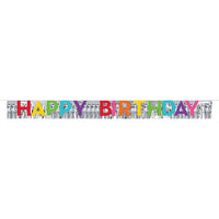 12 pc Bulk Happy Birthday Banners with Fringe