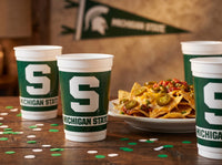 Michigan State Spartans 20 Oz Plastic Cups (8/Pkg)
