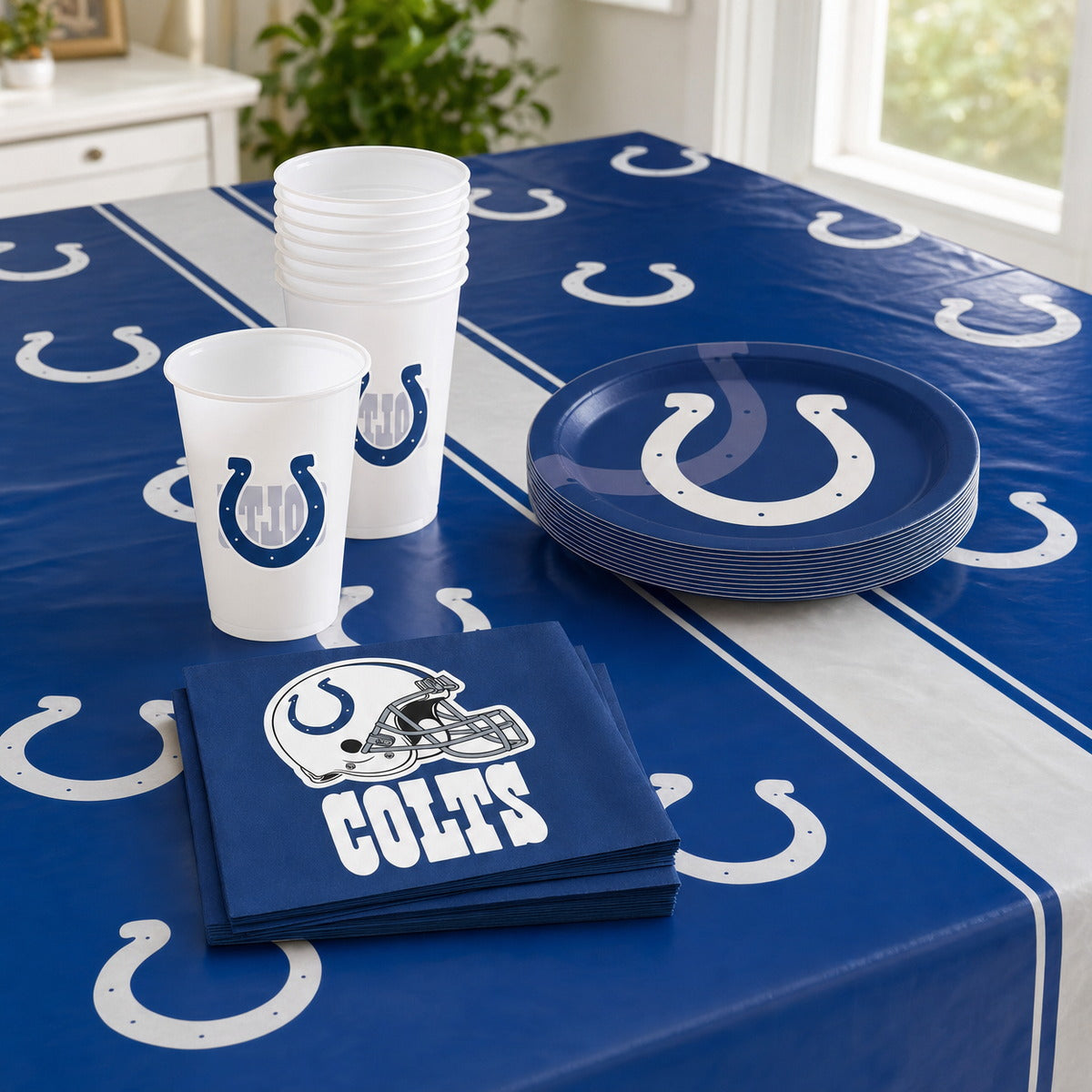 96/Case Bulk Indianapolis Colts Dinner Plates