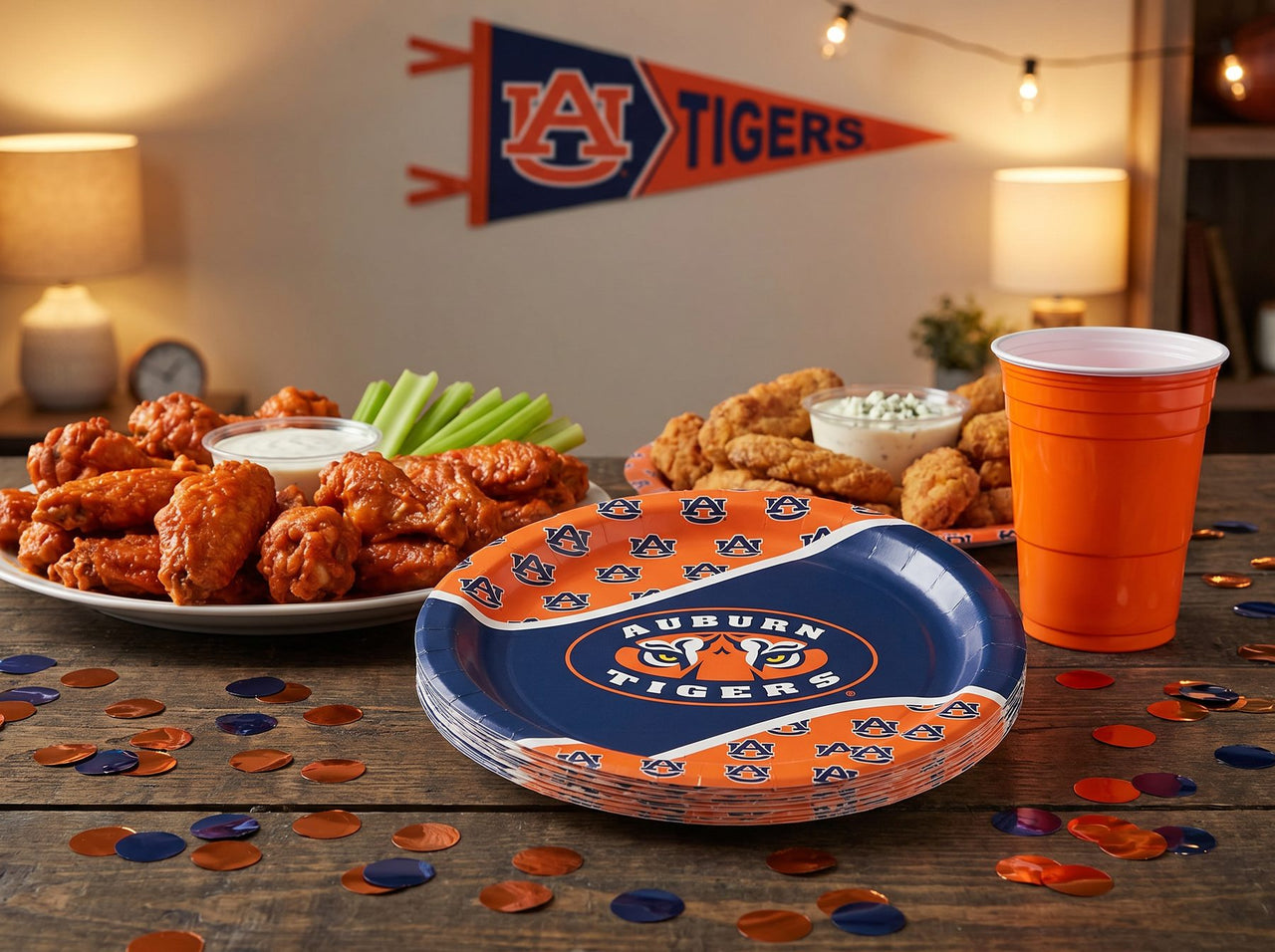 Auburn Tigers Paper Plates (8/Pkg)