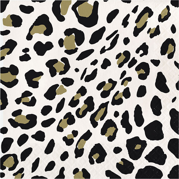 192 pc Bulk Leopard Luncheon Napkins
