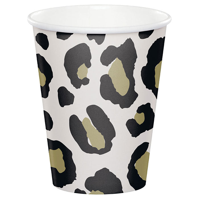 96 pc Bulk Leopard Paper Cups