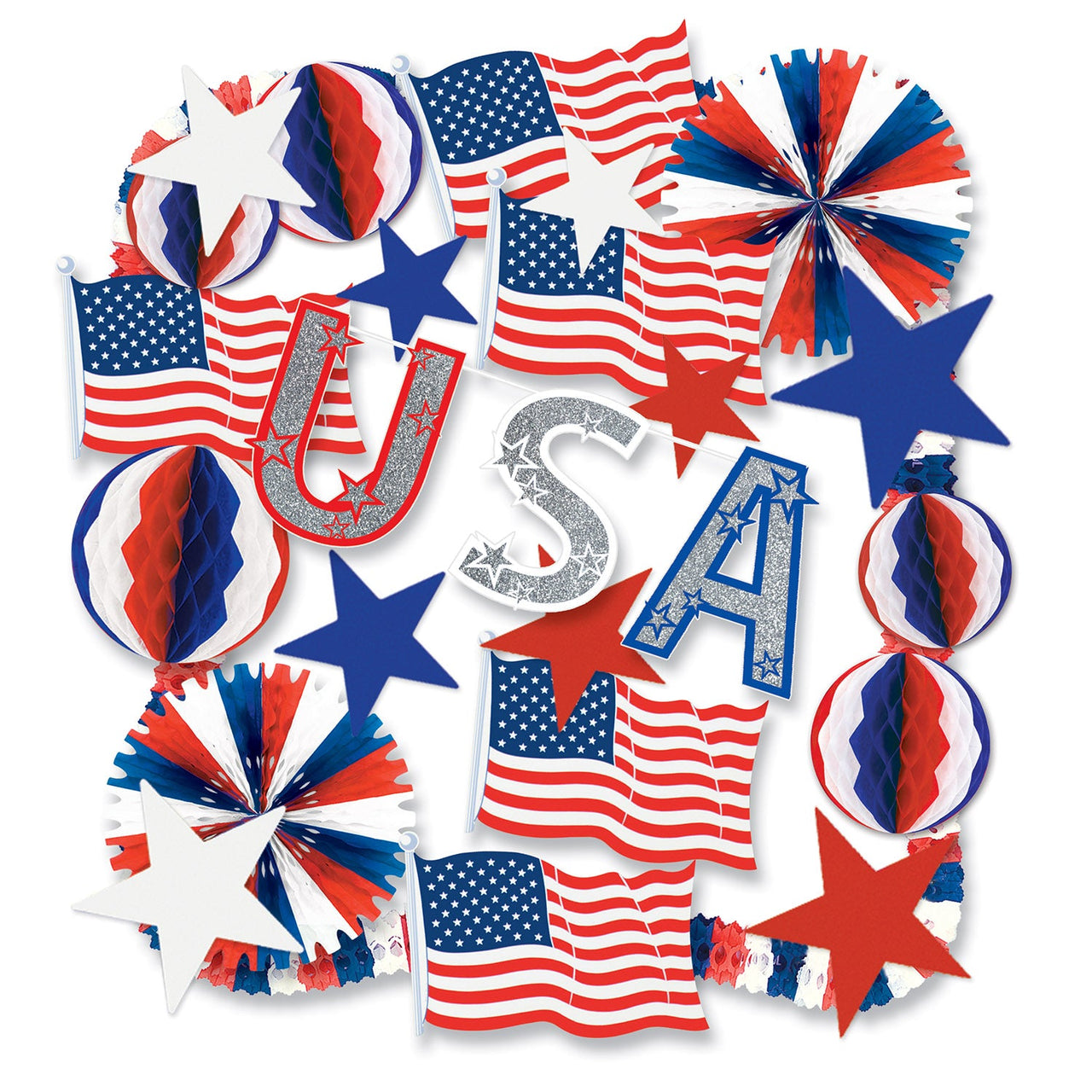 Patriotic Party Decorating Kit