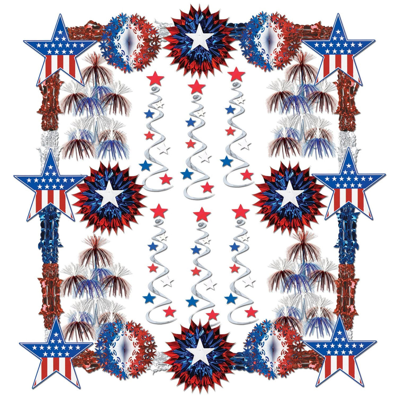 Patriotic Reflections Party Decorating Kit
