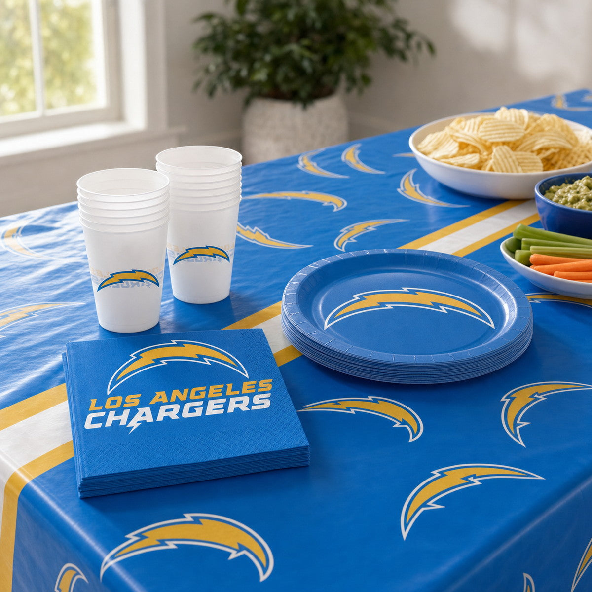 12/Case Bulk Los Angeles Chargers Table Covers