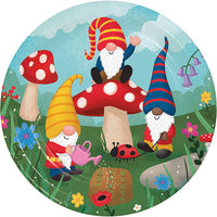96 pc Bulk Party Gnomes Dinner Plates