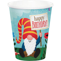96 pc Bulk Party Gnomes Paper Cups