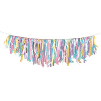 6 pc Bulk Pastel Fringe Garlands