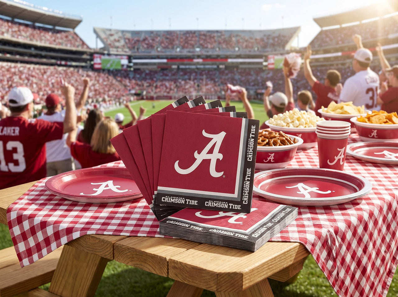 Alabama Crimson Tide Napkins (20/Pkg)