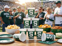 Michigan State Spartans 20 Oz Plastic Cups (8/Pkg)