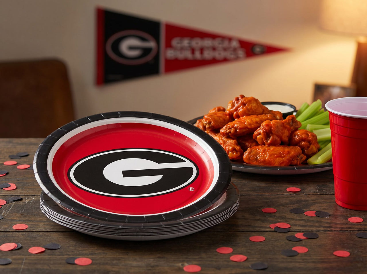Georgia Bulldogs Paper Plates (8/Pkg)