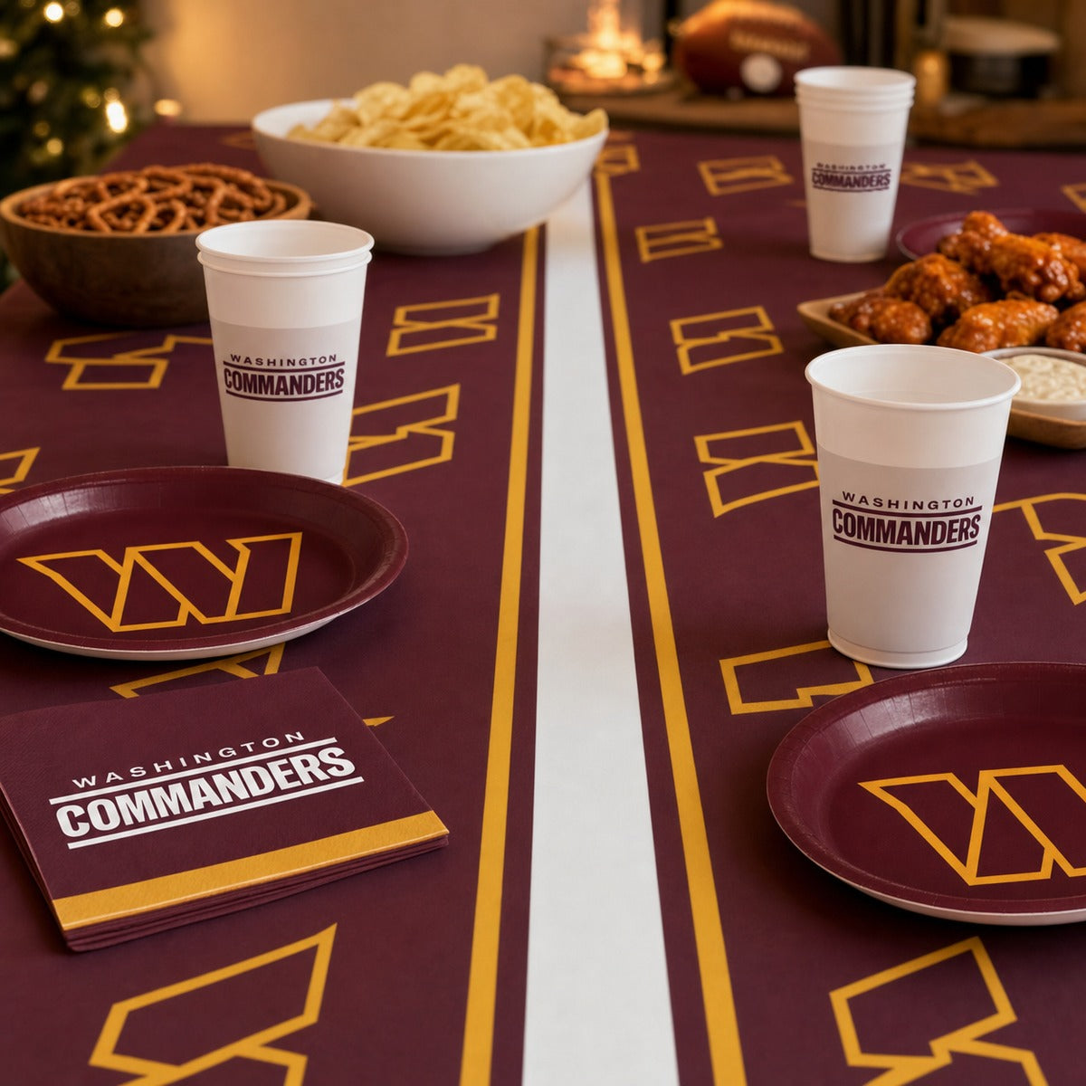 192/Case Bulk Washington Commanders 2Ply Luncheon Napkin