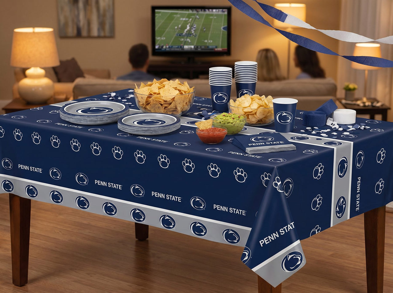 Penn State Nittany Lions Plastic Table Cover, 54"x108"