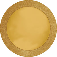 96 pc Bulk Glitz Gold Placemat with Glitter Border
