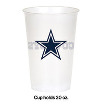 96ct Bulk Dallas Cowboys 20 oz Plastic Cups