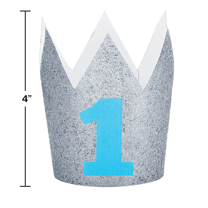 6ct Bulk 1st Birthday Boy Crowns