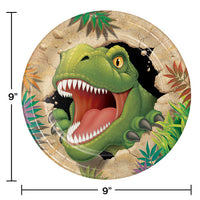 96ct Bulk Dino Blast Dinner Plates