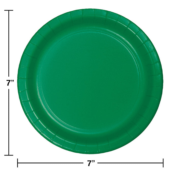 240ct Bulk Emerald Green Dessert Plates