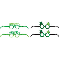 24 pc Bulk St. Patrick's Day Assorted Paper Eyeglasses
