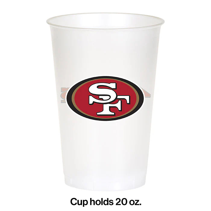 San Francisco 49ers Party Pack for 8 Fans (49 Pieces)