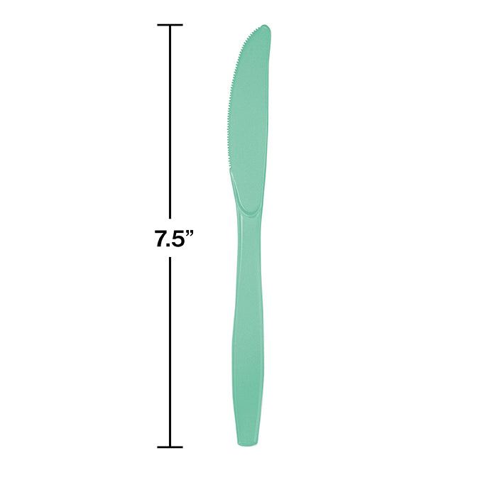 600ct Bulk Fresh Mint Green Plastic Knives
