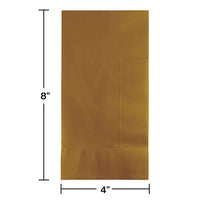 600 pc Bulk Glittering Gold 2 Ply Dinner Napkins