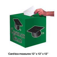 6ct Bulk Graduation Card Boxes Green