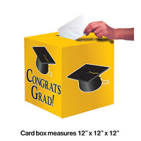 6ct Bulk Graduation Card Boxes Yellow