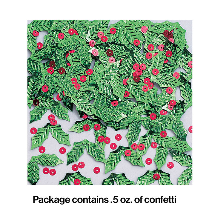 12ct Bulk Holly & Berries Confetti