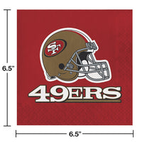 San Francisco 49ers Napkins (16/Pkg)
