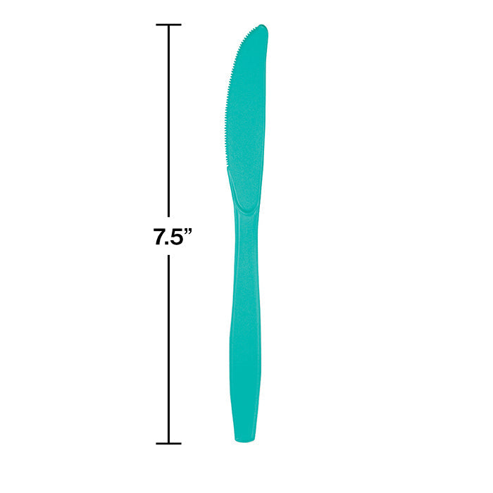 288ct Bulk Teal Lagoon Plastic Knives