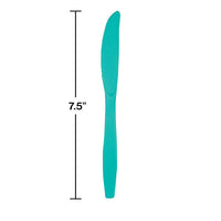 288ct Bulk Teal Lagoon Plastic Knives