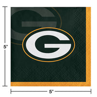 Green Bay Packers Beverage Napkins (16/Pkg)