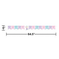 12ct Bulk Iridescent Mermaid Party Happy Birthday Banners