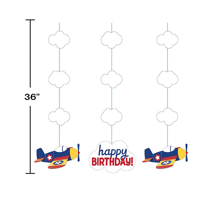 36ct Bulk Toy Airplane Hanging Decorations