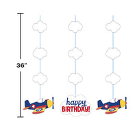36ct Bulk Toy Airplane Hanging Decorations