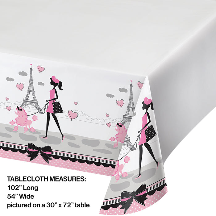 6ct Bulk Paris Party Table Covers