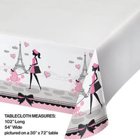 6ct Bulk Paris Party Table Covers