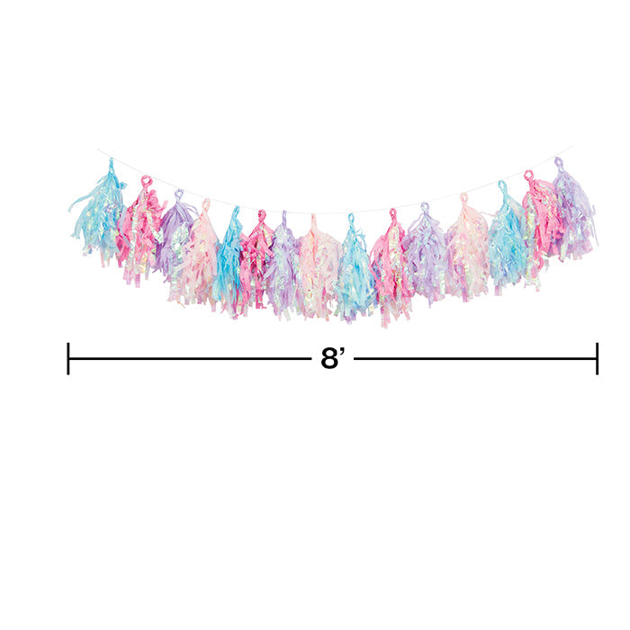 6ct Bulk Iridescent Party Tassel Garland