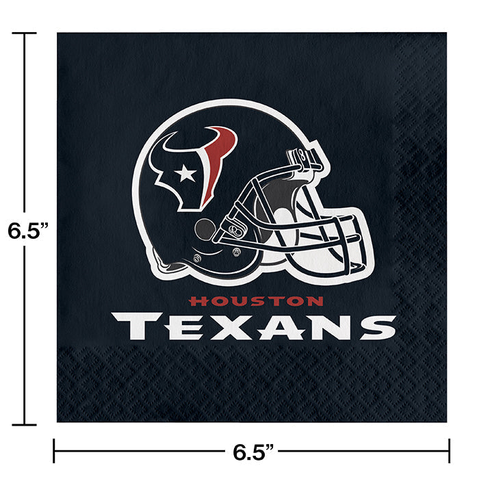 Houston Texans Napkins (16/Pkg)