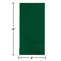 600 pc Bulk Hunter Green 2 Ply Dinner Napkins