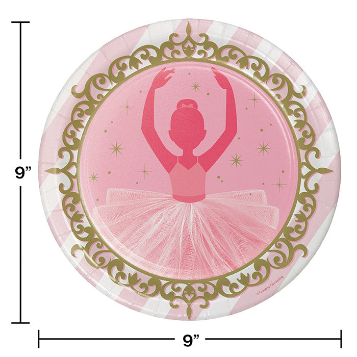 96ct Bulk Twinkle Toes Dinner Plates