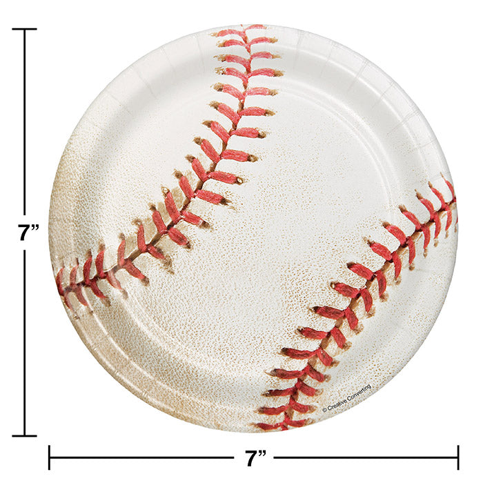 96ct Bulk Baseball Dessert Plates