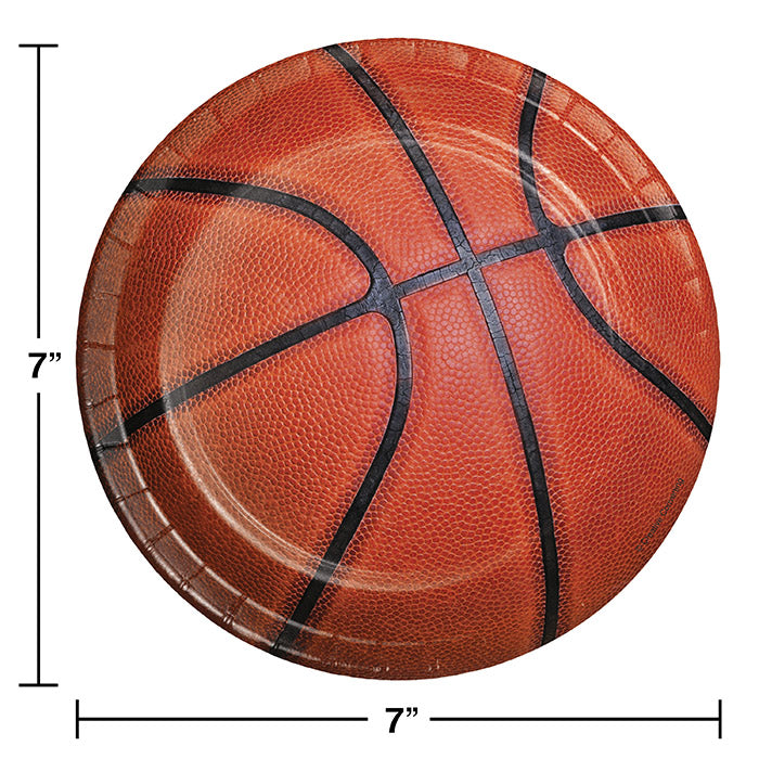 96ct Bulk Basketball Dessert Plates
