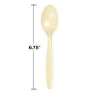 288ct Bulk Ivory Plastic Spoons
