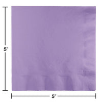 500ct Bulk Luscious Lavender Beverage Napkins 3 ply