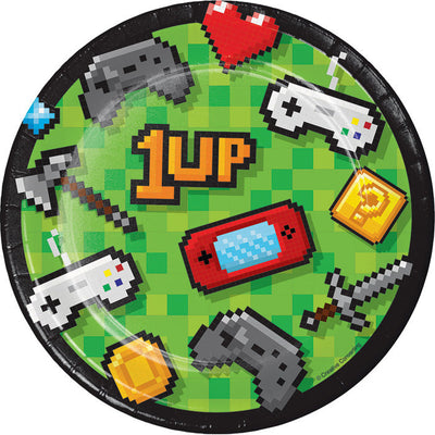96 pc Bulk Video Games Party Dessert Plates