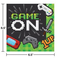 192ct Bulk Video Games Party Luncheon Napkins