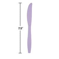 288ct Bulk Luscious Lavender Plastic Knives